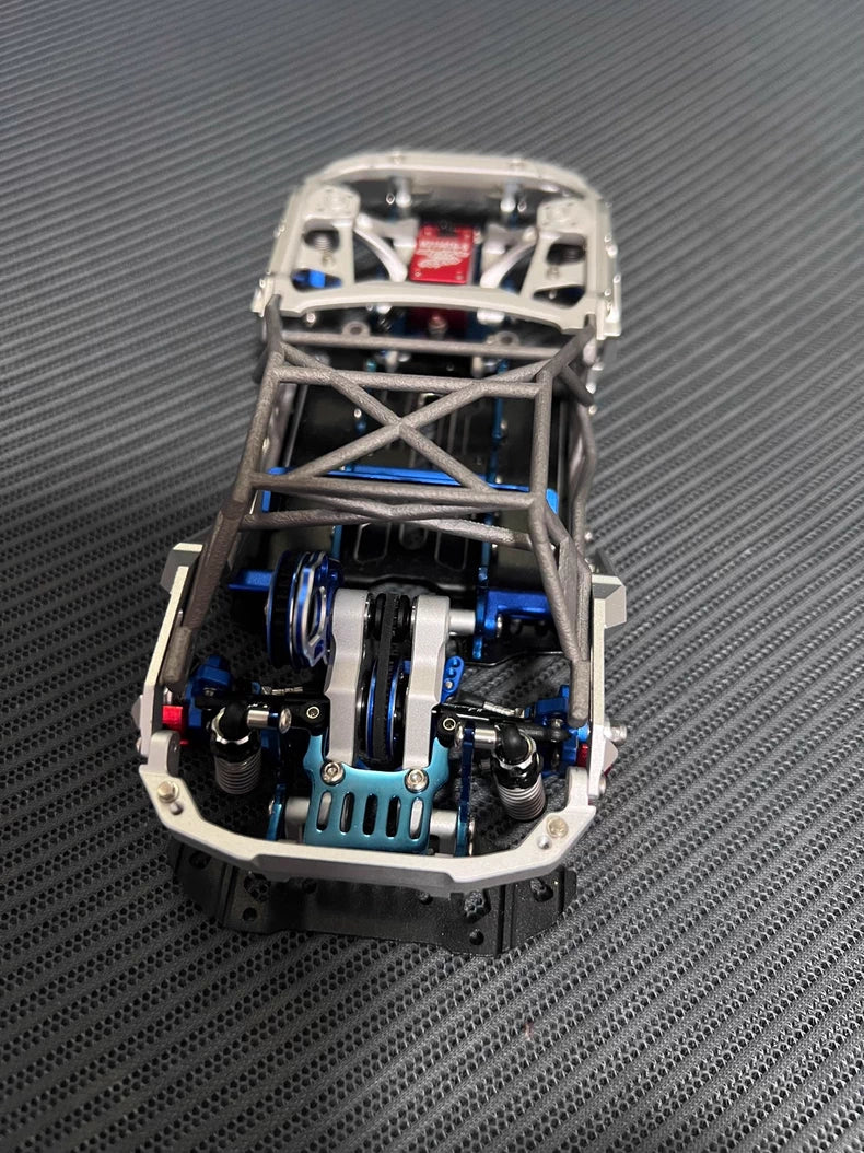 Ma racing 1/24 Dma Rwd Rc Drift Car Op Cnc Aluminum Alloy Eyebrow Rear Fin Spoiler Titanium Alloy Roll Frame