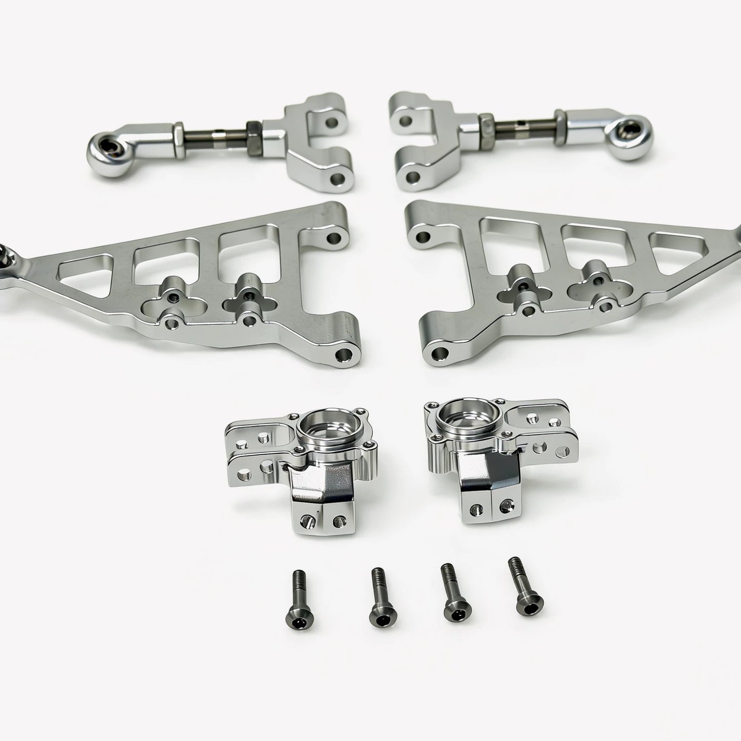 Traction Hobby KM RAM 1500 1/8 4wd Rc Car Op Parts Metal Swing Arm Steering Cup Tie Rod Full Set