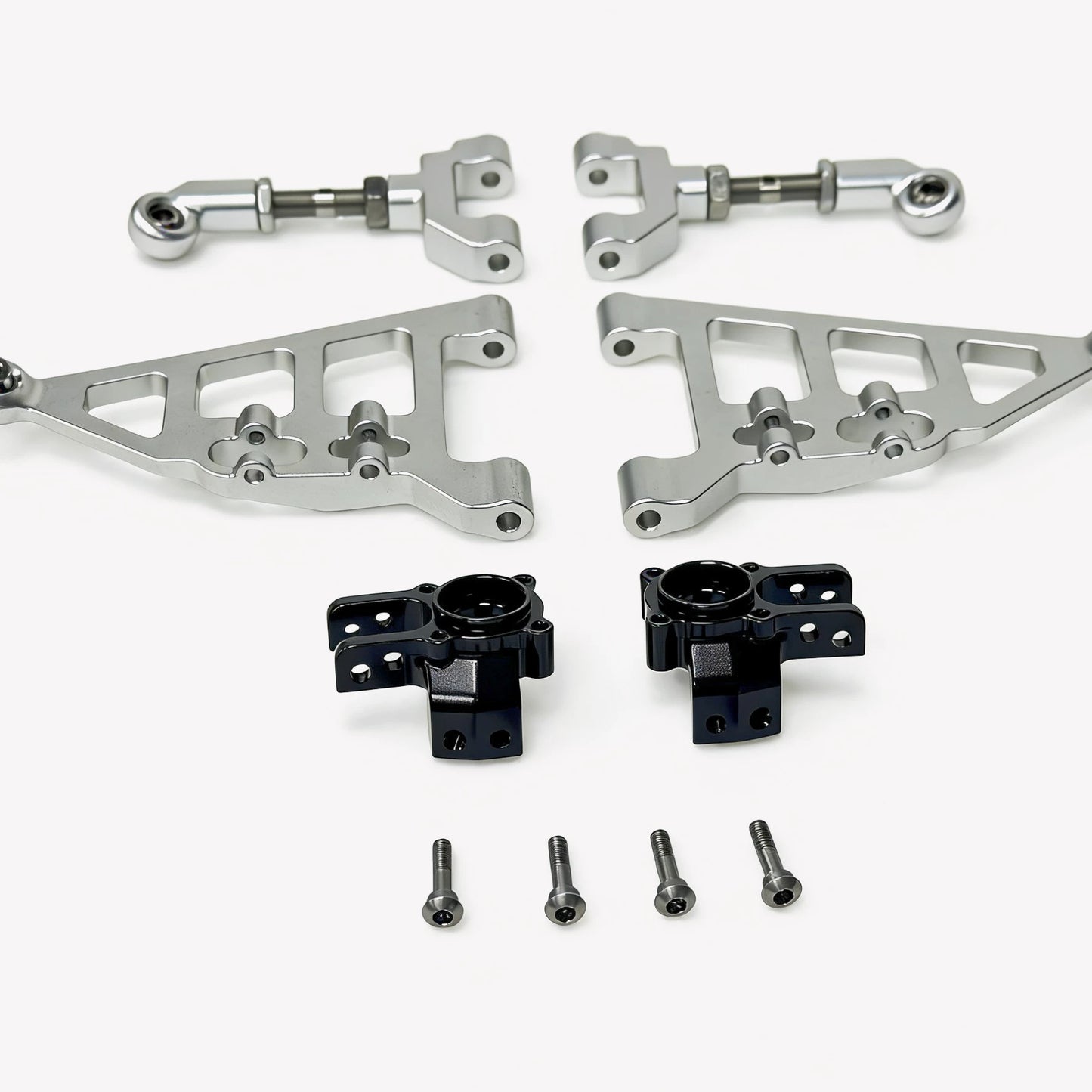 Traction Hobby KM RAM 1500 1/8 4wd Rc Car Op Parts Metal Swing Arm Steering Cup Tie Rod Full Set