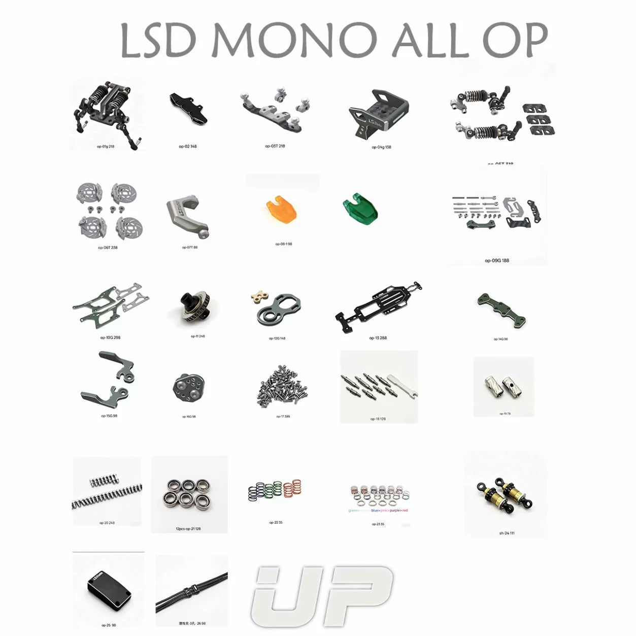 LS Studio LSD Mono LSDM 1/24 RC DRIFT CAR 1-26 FULL OP PART  Collection