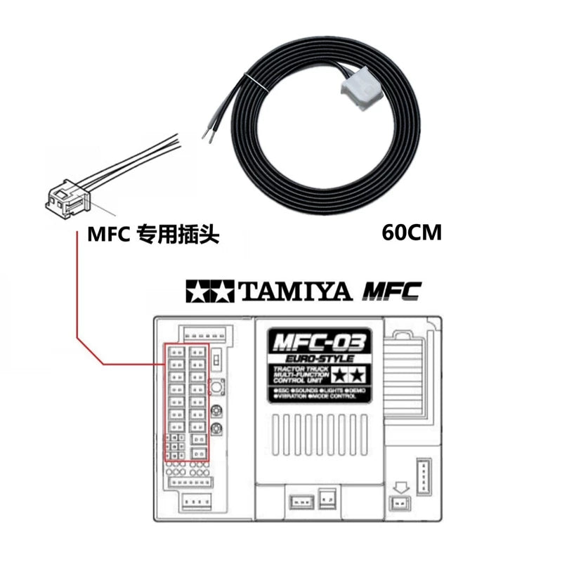 Juwuba 1/14 Tamiya 4-in-1 MFC Special Cable MFC-60C 10pcs