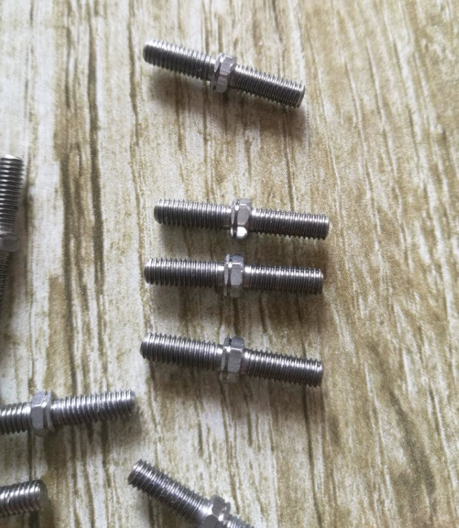M3 Double Head Stainless Steel Tie Rod for YOKOMO YD2 Sakura MST 1/10 Rc Drift Car 10pcs