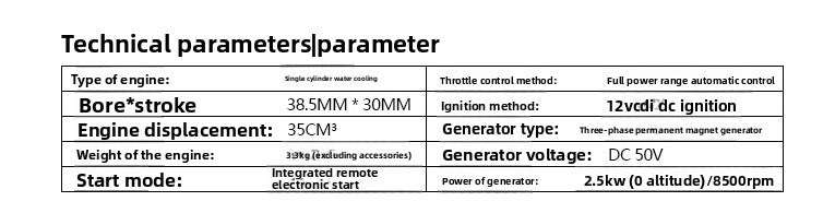 DLE DLE35HD Water-cooled Hybrid Engine for RC Drone