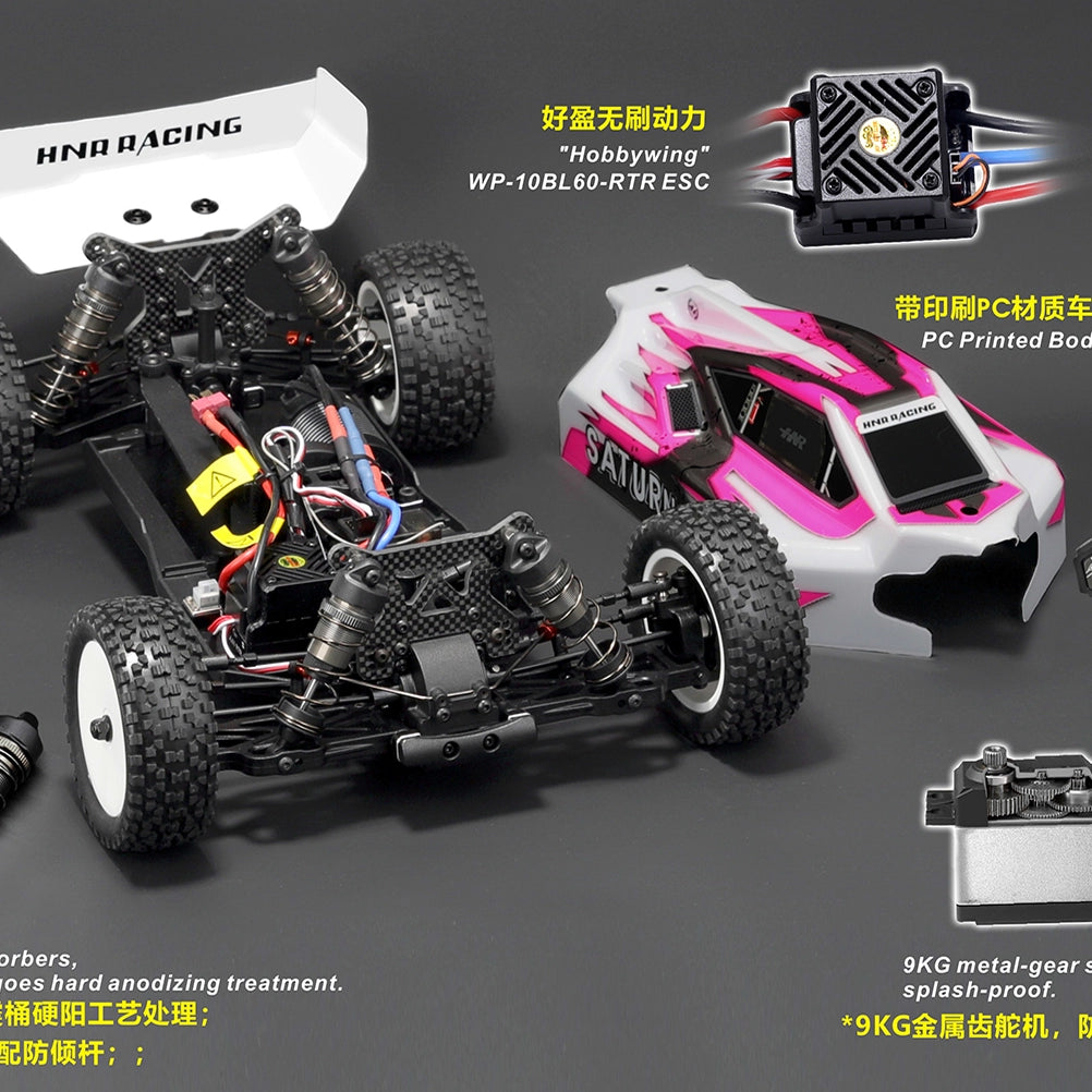 HNR H9806 SATURN 4wd Brushless 1/10 Rc Car Kit RTR
