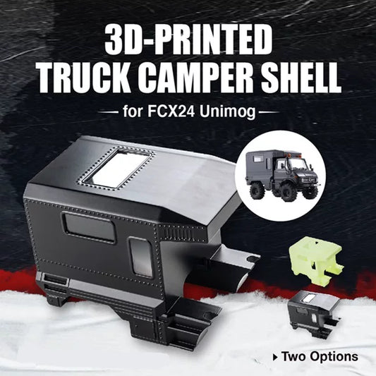 3D Printed Plastic Carriage for FMS 1/24 FCX24 Unimog RC CAR