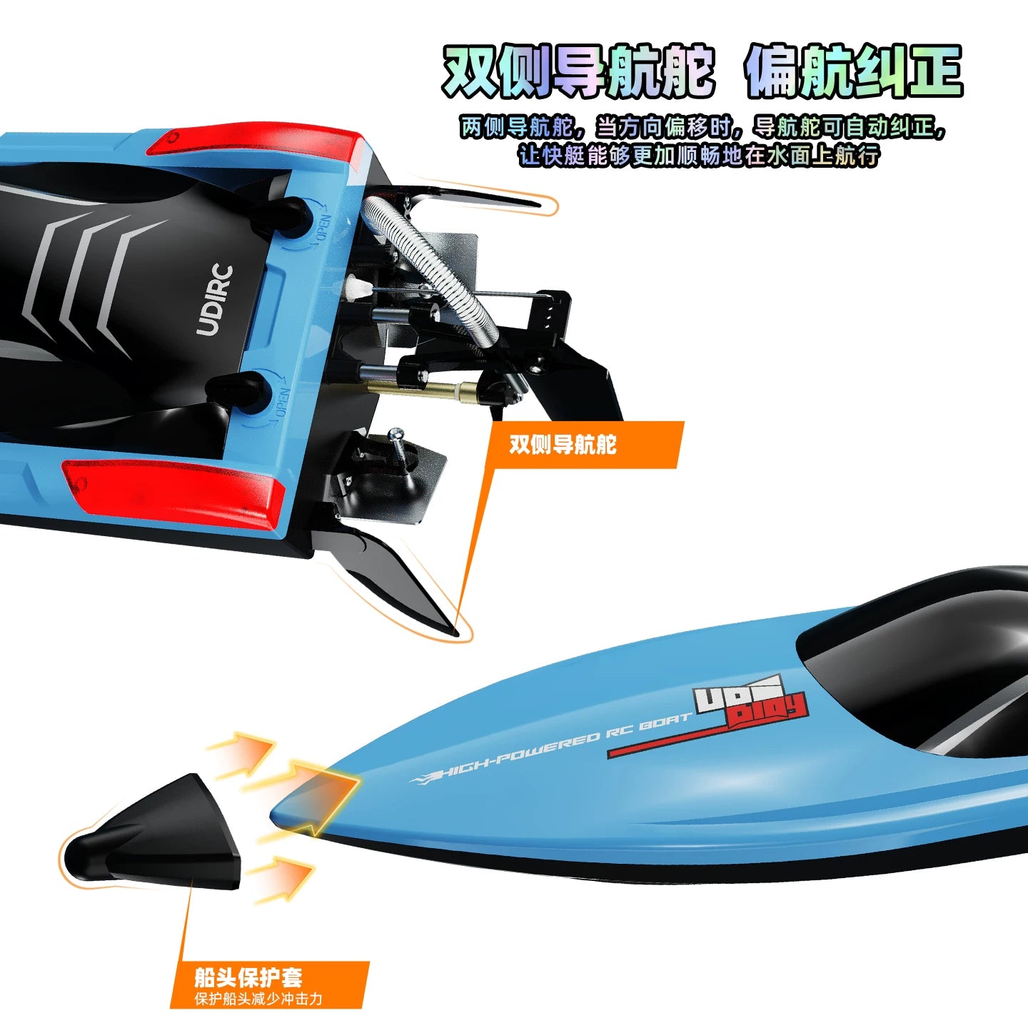 UDIRC UDI025 Brushless Remote Control Boat RTR