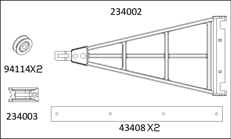 CROSSRC EMO X3 1/8 Siberian Tiger Bison RC CAR Headlights Winch Controller Original Parts Collection