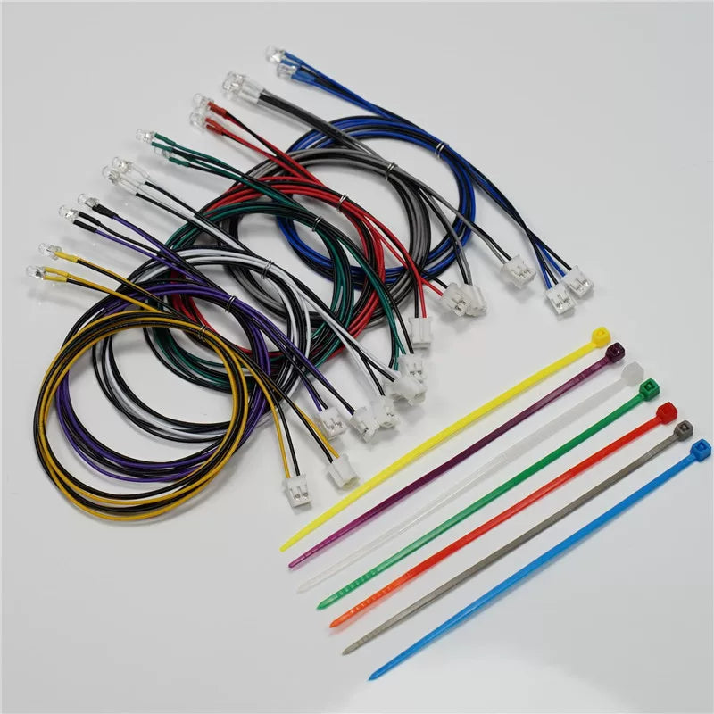 1/14 TAMIYA RC TRACTOR 4-in-1 PH2.0 LED MFC-03 01 3MM 5MM LED Light 5pcs