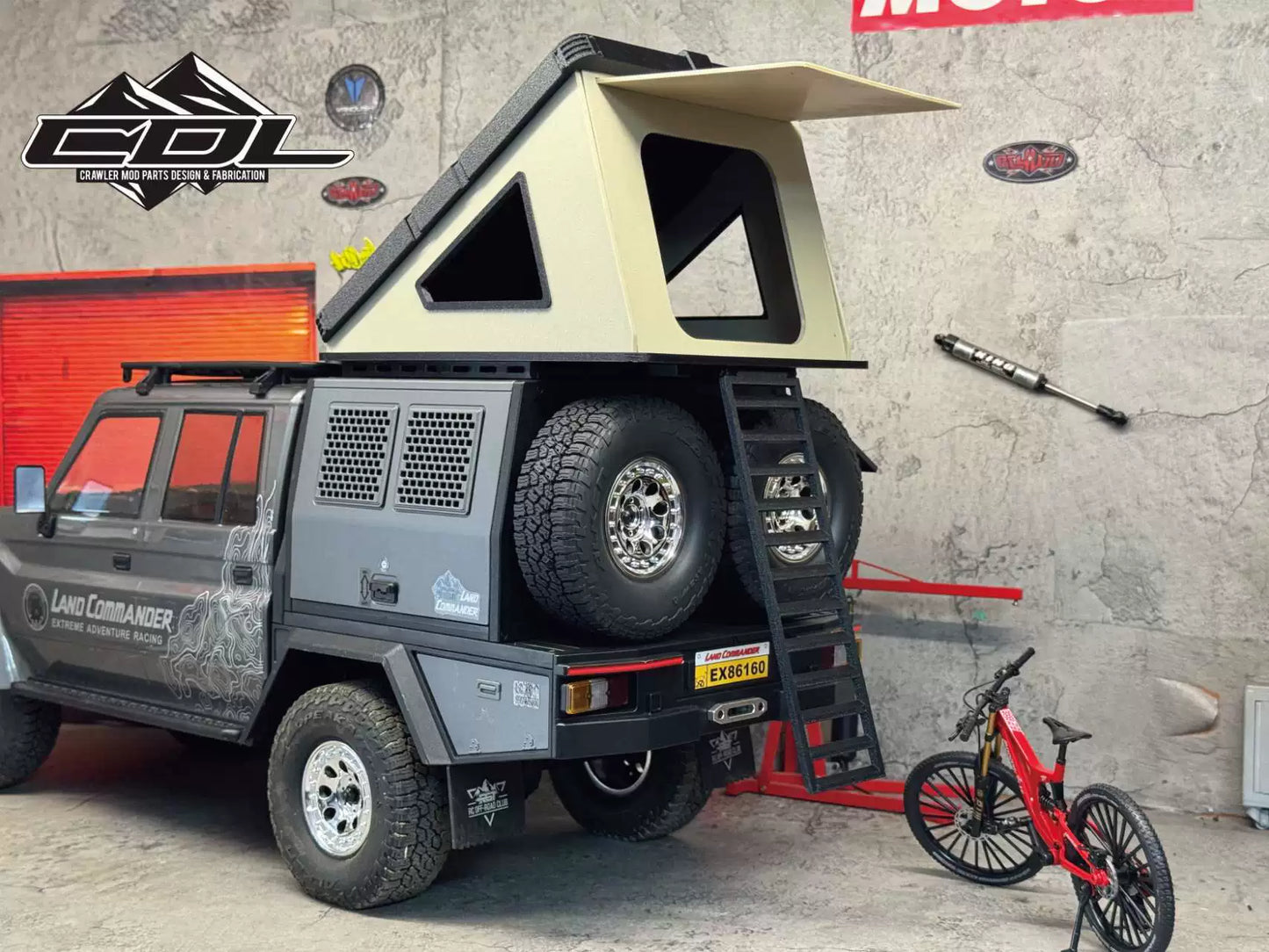 RGT Lc79 1/10 RC CAR Magnetic Roof Tent Model
