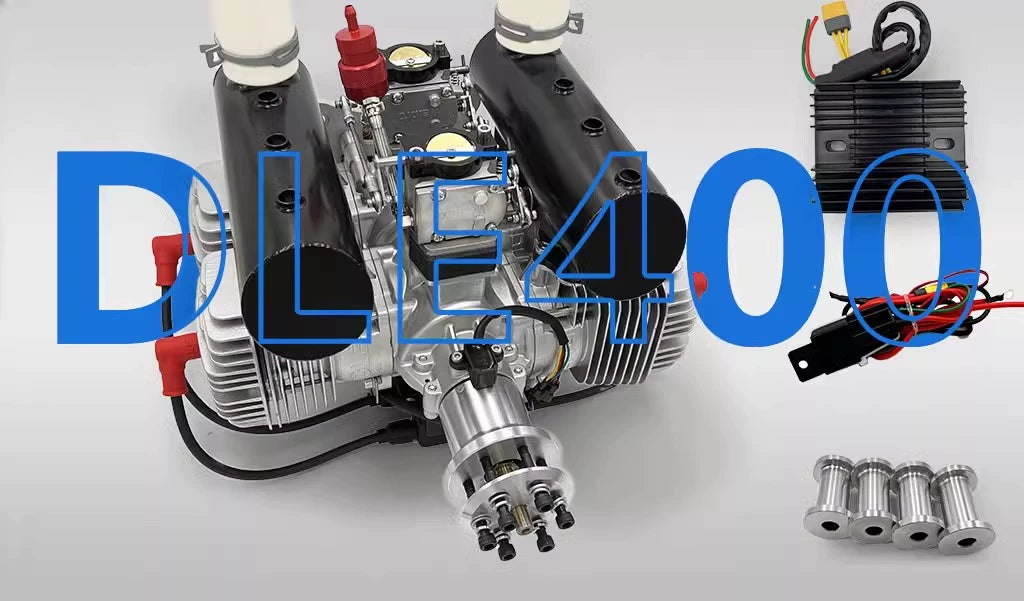 DLE 400 RC Fixed-wing Aircraft Air-cooled Engine Electric Start with Power Generation Function 400W
