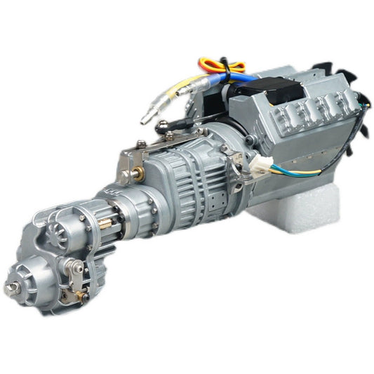 Scaleclub 1/14 Tamiya Rc Tractor Gearbox 27T Front and Rear Differential  Transfer Integrated Gearbox