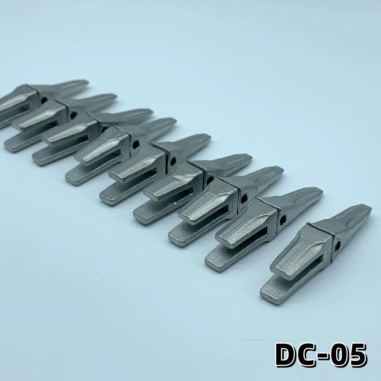 1/14 CUT RC Hydraulic Excavator Model Stainless Steel Digging Bucket Teeth Dc05 10PCS