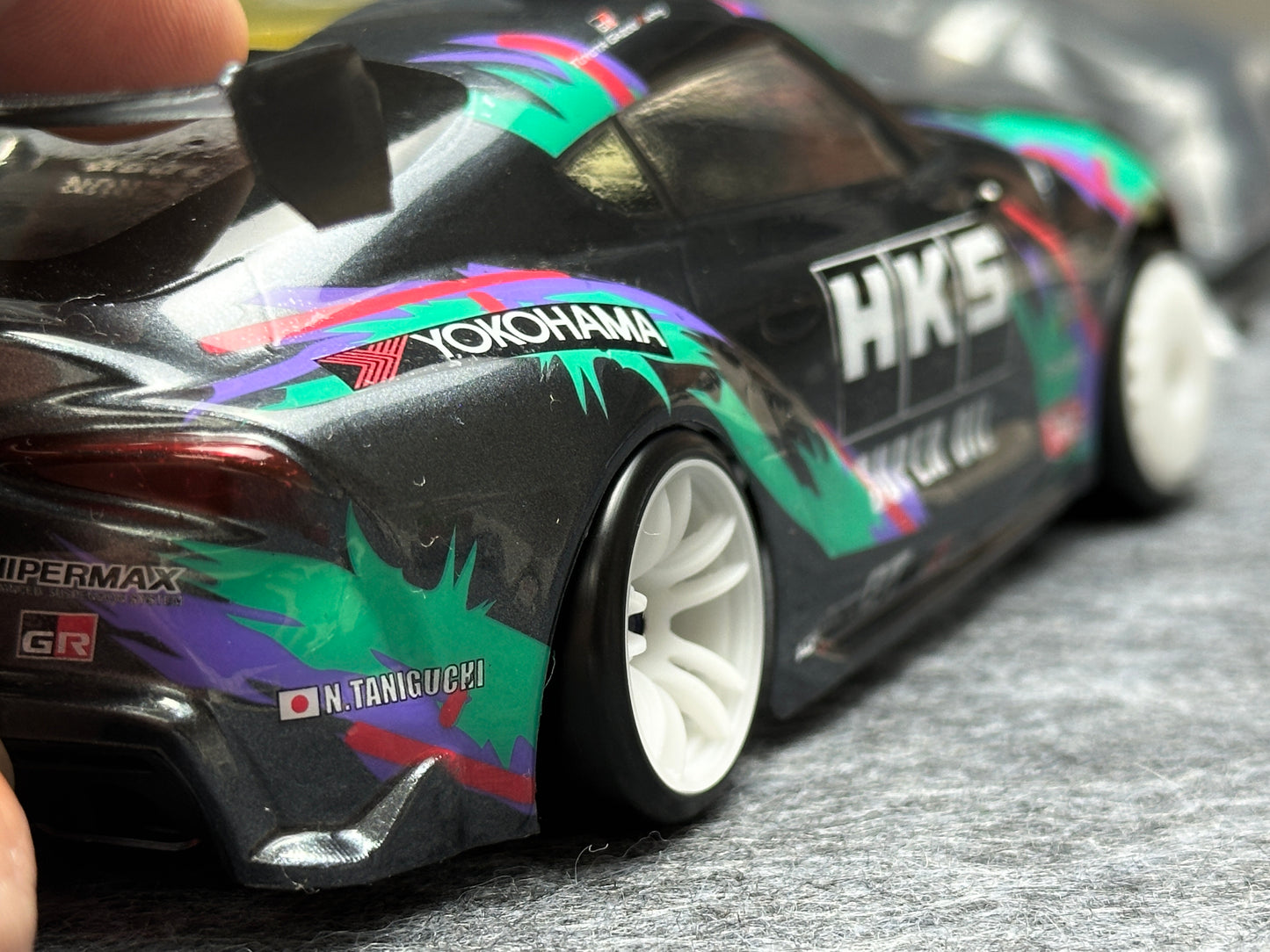 2PSC POM Print 20mm22mm Hellaflush Tires for 1/24 Rc Drift Car