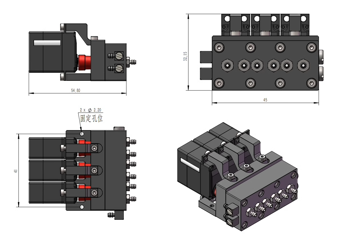CUT MODEL CUT-9G-FA 1/14 Hydraulic Model Directional Valve with Medium Return Function