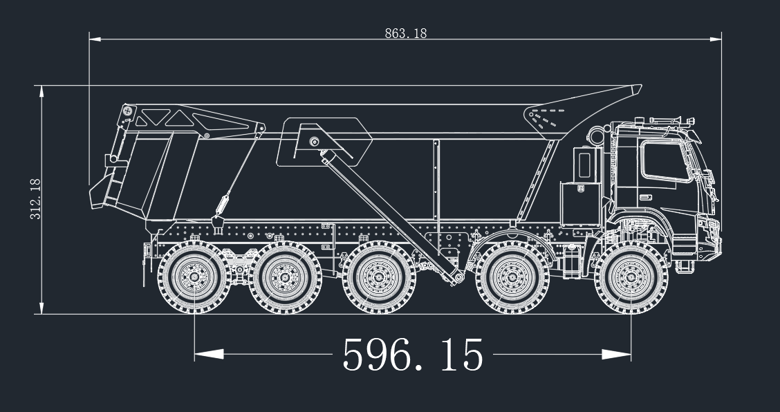 JDMODEL JDM-219 1/14 10x10 FMX RC Hydraulic Truck RTR