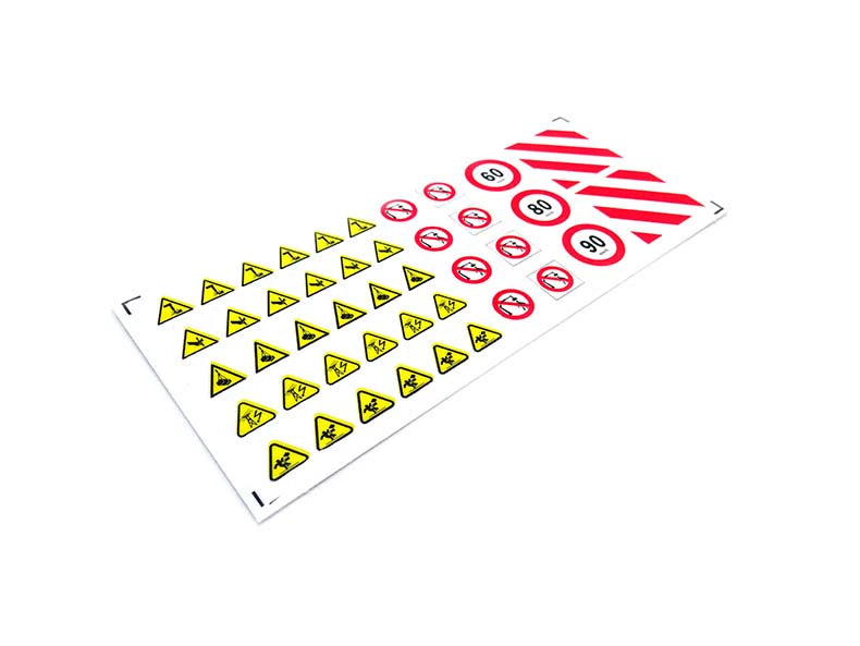 kaya 1/14 Rc Hydraulic Excavator Model Warning UV Sticker 128x54mm D422