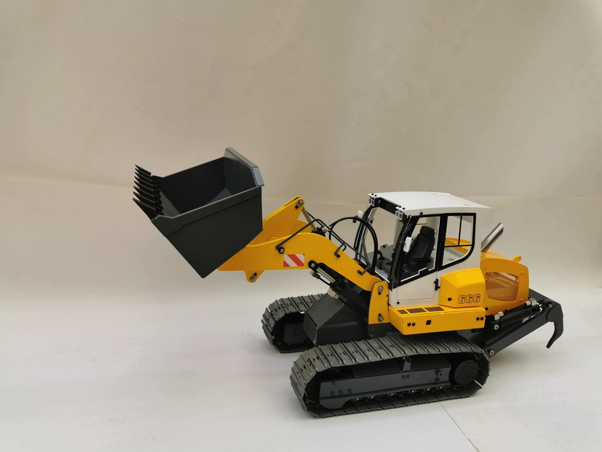 Wsz 666 1/12 All Metal Remote Control Hydraulic Track Loader RTR