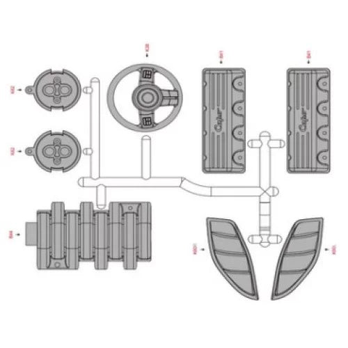 CAPO CD15827 JKMAX 1/8 Rc Car Frame Parts C