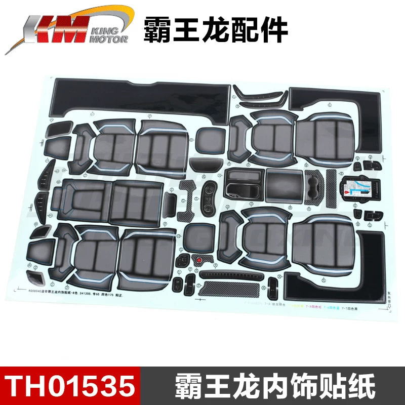 Traction Hobby KM RAM 1500 1/8 4wd Rc Car Original Parts Tires Differential Collision Avoidance Shock Absorption TH01496