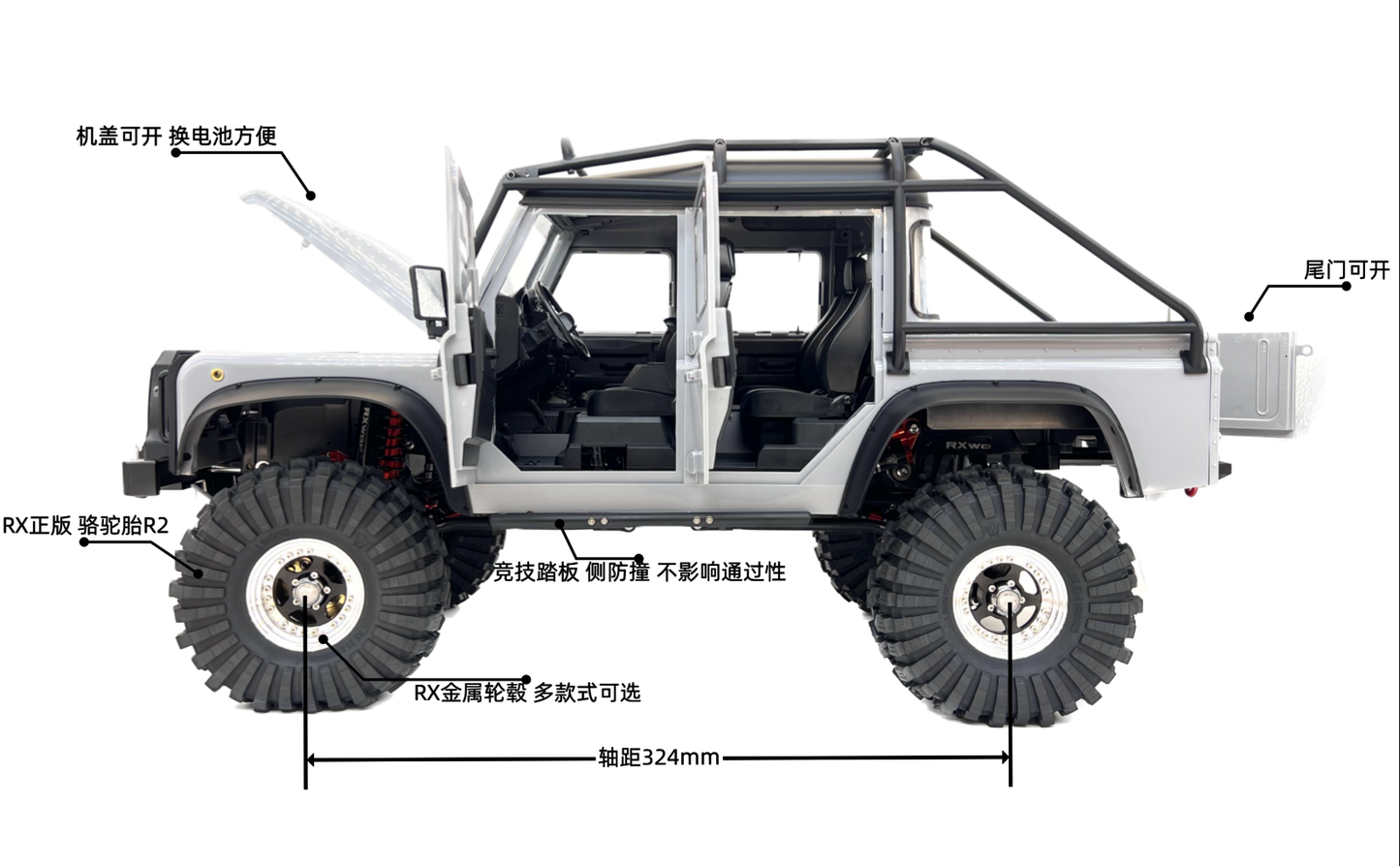 RXwAR RXZ10 CYHT 1/10 4WD Rc Car RTR