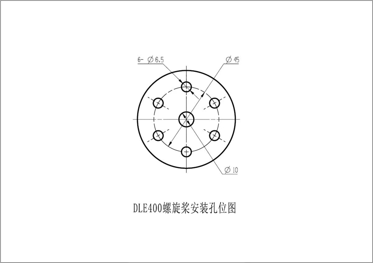 DLE 400 RC Fixed-wing Aircraft Air-cooled Engine Electric Start with Power Generation Function 400W