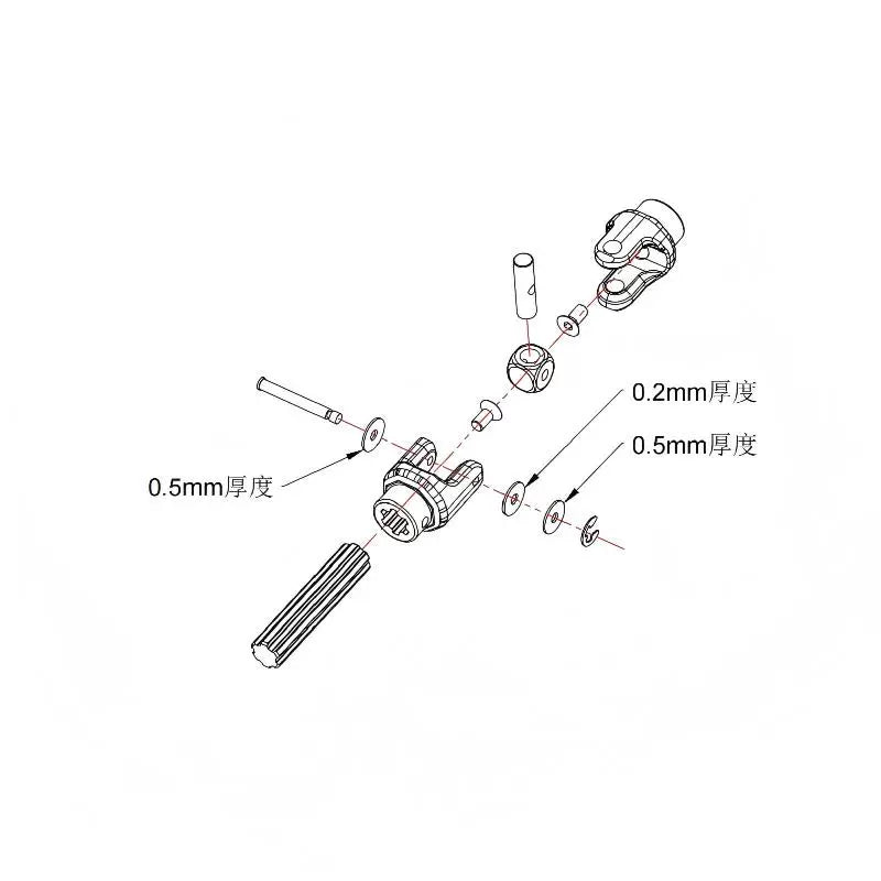 PDracing TK10 1/10 Rc Car Metal Op Parts