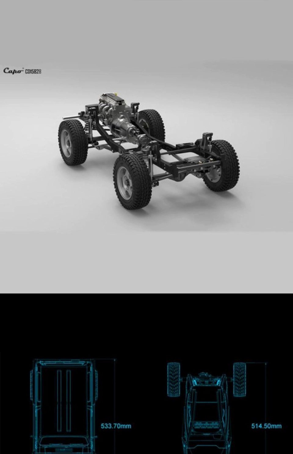 Capo 1:6 Jimney Samurai RC CAR KIT