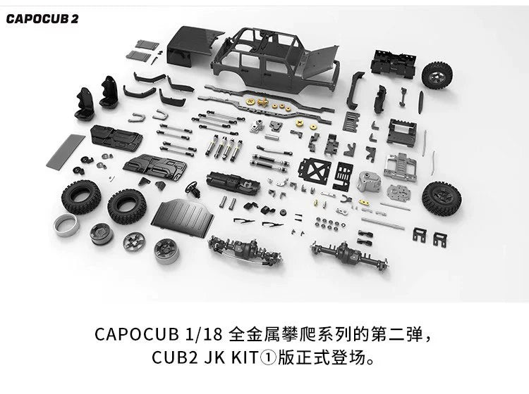 CAPO CUB2 JK 1/18 Full Metal RC Car KIT