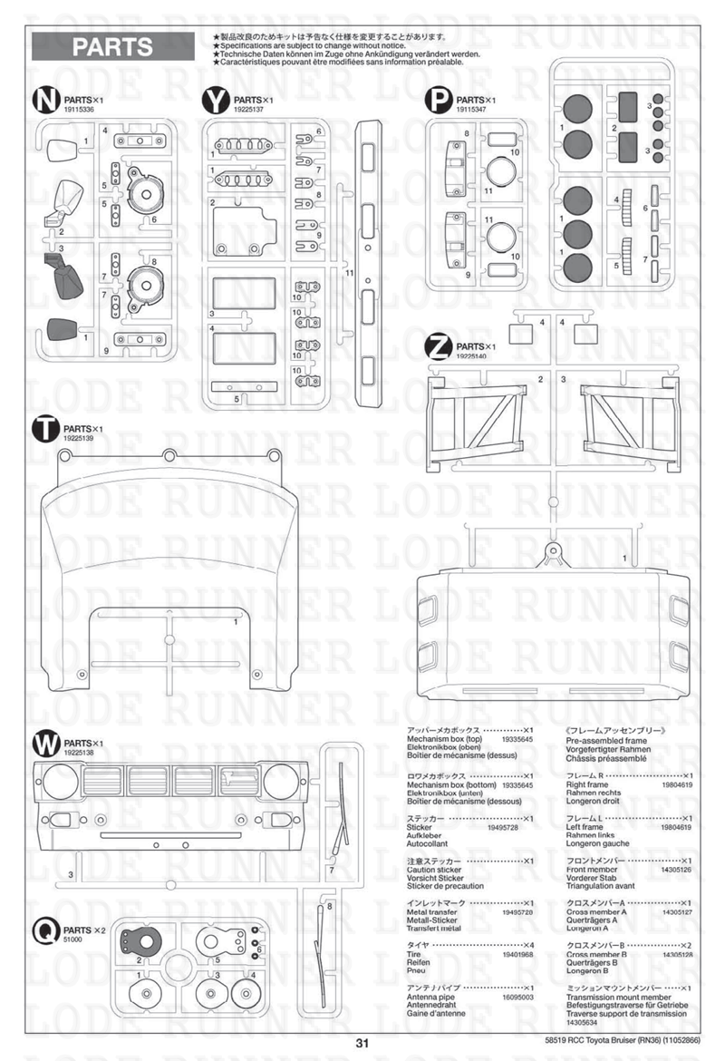 Tamiya 1/10 Rc Car Bruiser RN36 58519 KIT