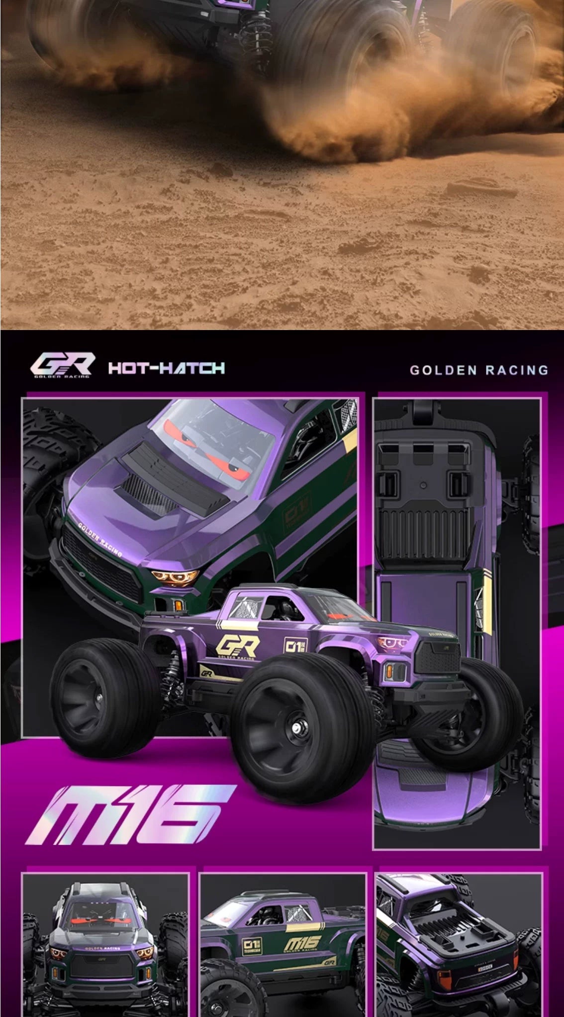 UDIRC M16 UD1610S 1/16 Brushless 4WD RC CAR RTR