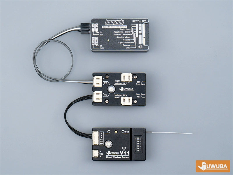 JWB TAMIYA 1/14 RC TRACTOR DTX-V11 DRX-V11 Wireless Light Control System