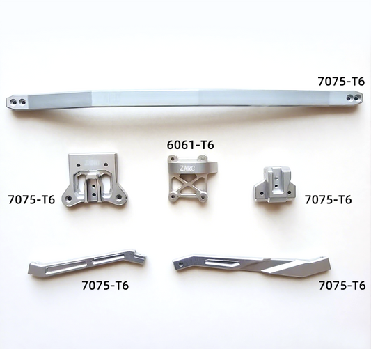 TRACTION HOBBY KING MOTOR KM 1/7 C3 934 Rc Rally Car Rear and Middle Support Base Reinforcement Kit