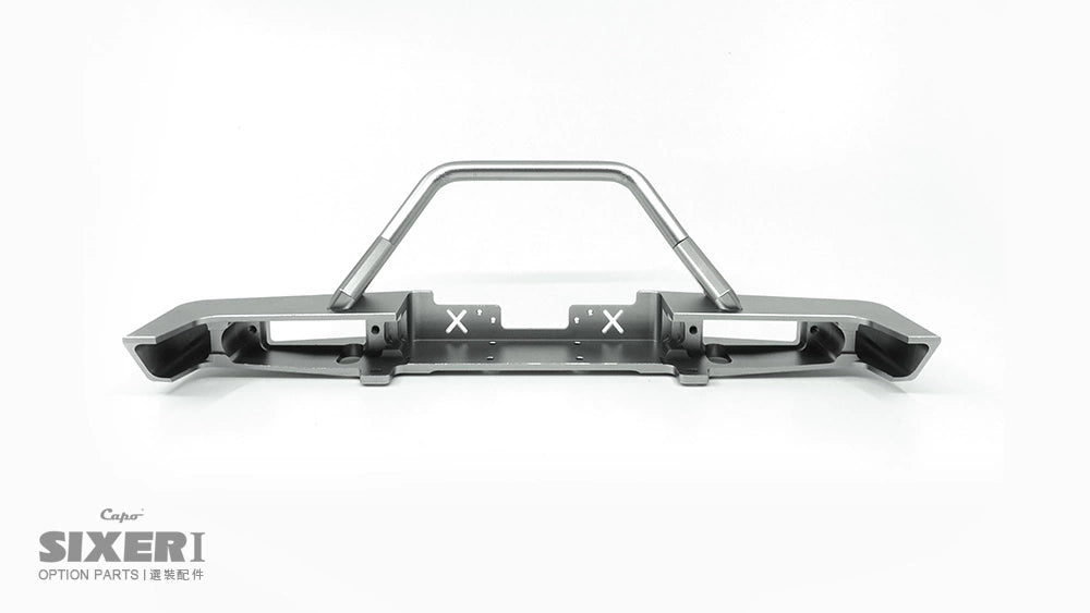 CAPO SIXER1 Samurai Jimney Rc Car Front Bar Rear Bar Spare Tire Rack Silver Set