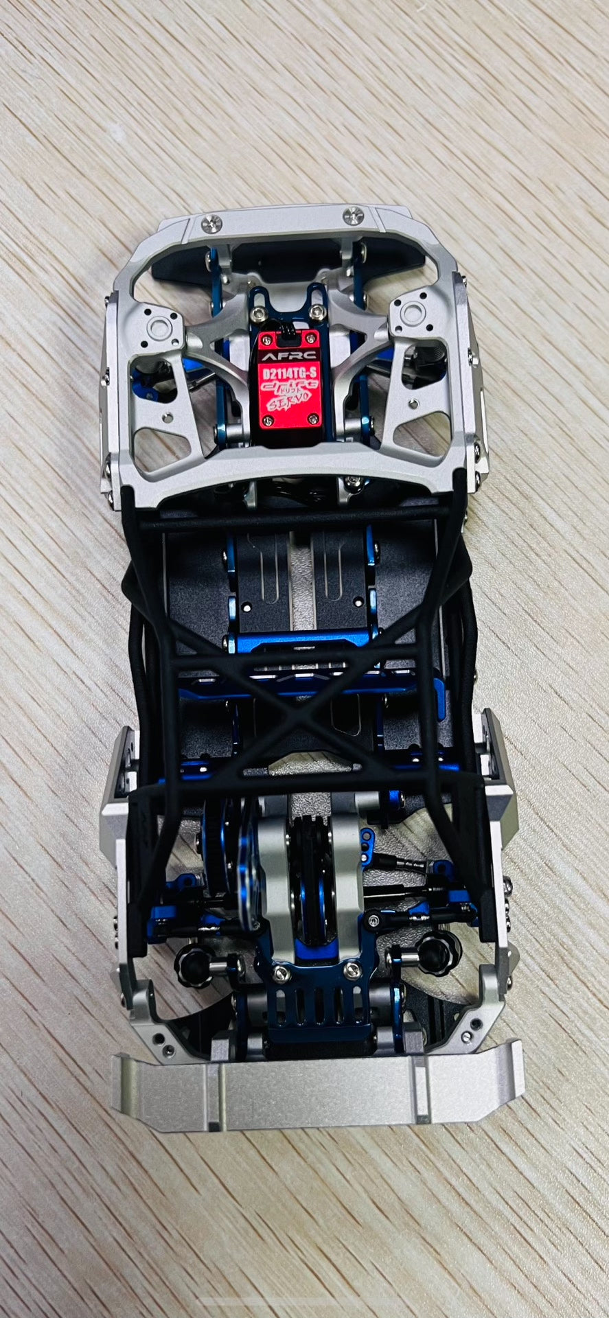 Ma racing 1/24 Dma Rwd Rc Drift Car Op Cnc Aluminum Alloy Eyebrow Rear Fin Spoiler Titanium Alloy Roll Frame