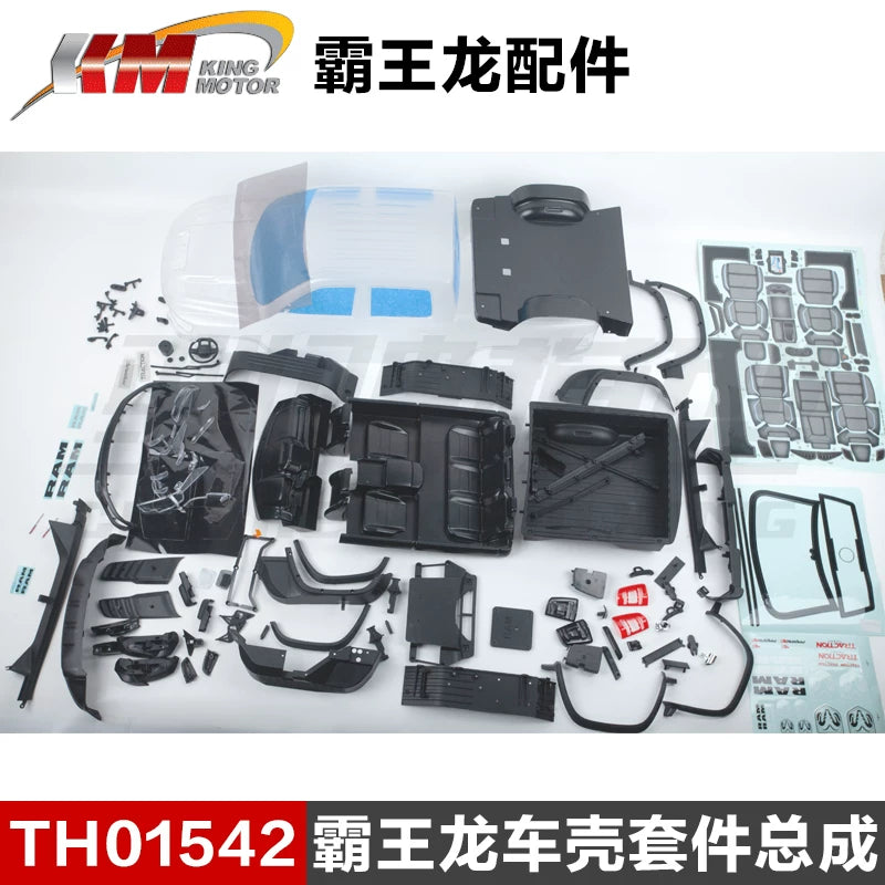 Traction Hobby KM RAM 1500 1/8 4wd Rc Car Original Parts Tires Differential Collision Avoidance Shock Absorption TH01496