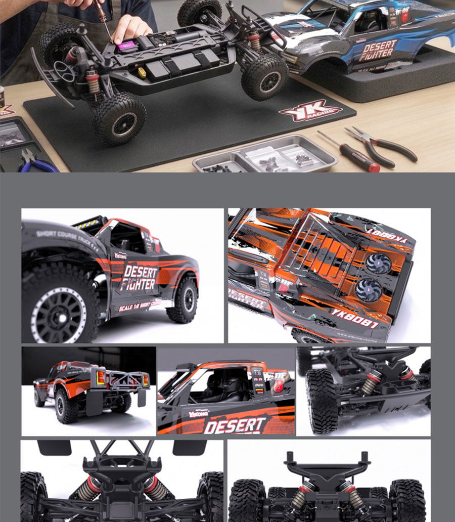 YIKONG YK 8081 DF8 1/8 4WD Brushless 4wd Rc Car RTR