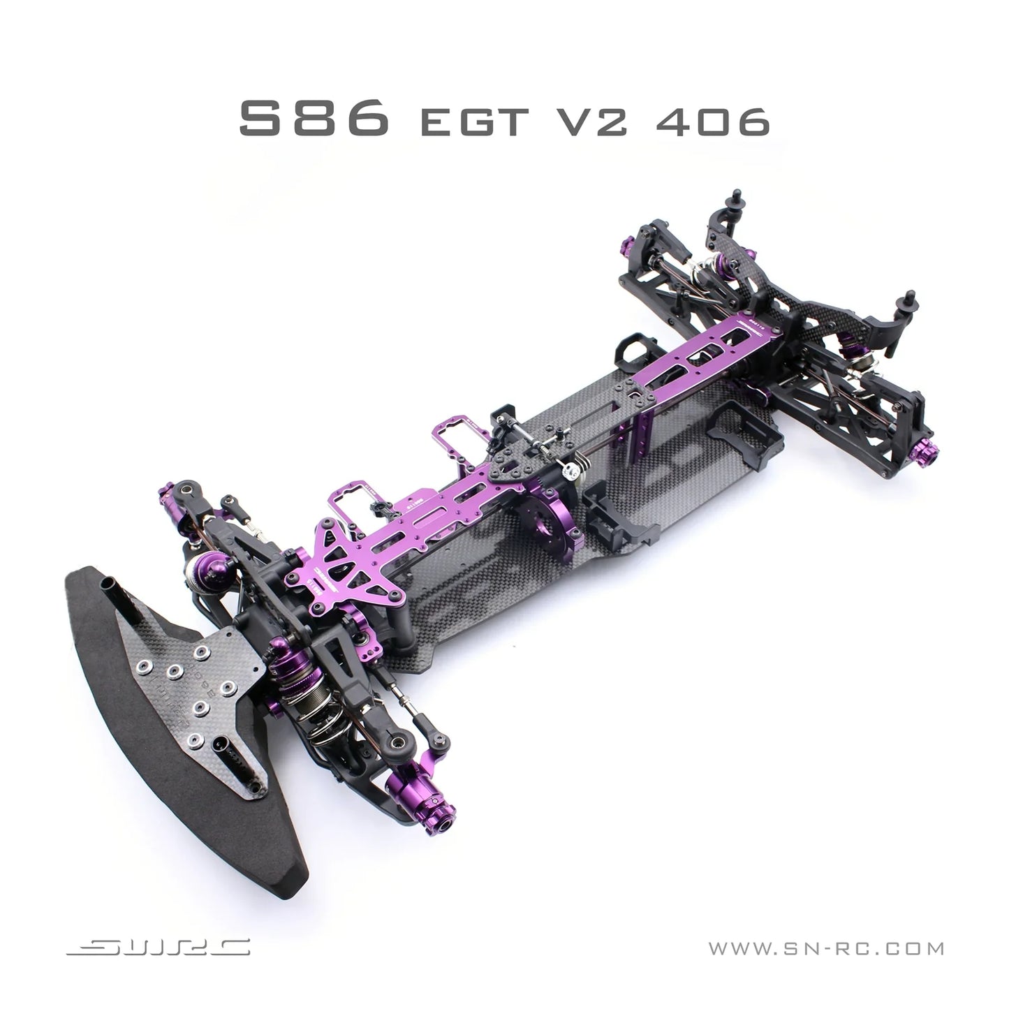 SNRC S86EGT V2 330 360 406 1/8 Rc Car Frame KIT