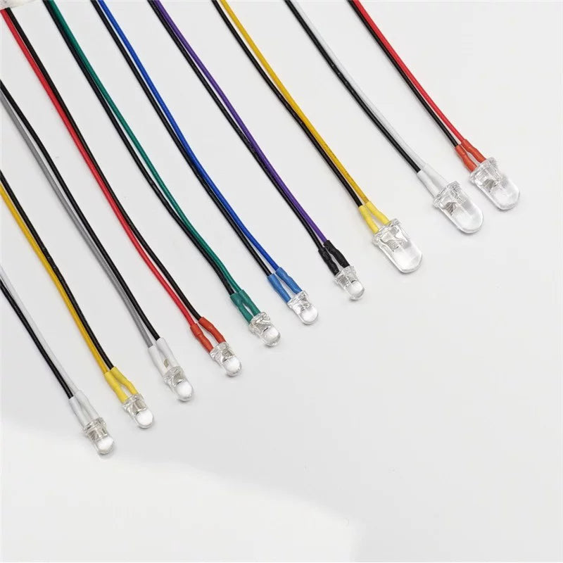 1/14 TAMIYA RC TRACTOR 4-in-1 PH2.0 LED MFC-03 01 3MM 5MM LED Light 5pcs