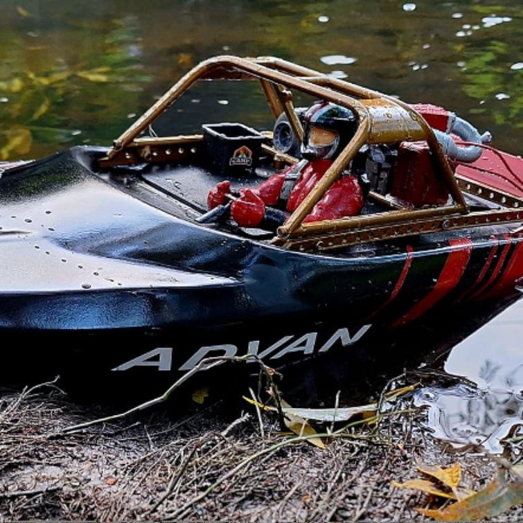 3D Printed Rc Jet Boat Ragnarok with M-JET-35 Jet Pump Kit 55CM
