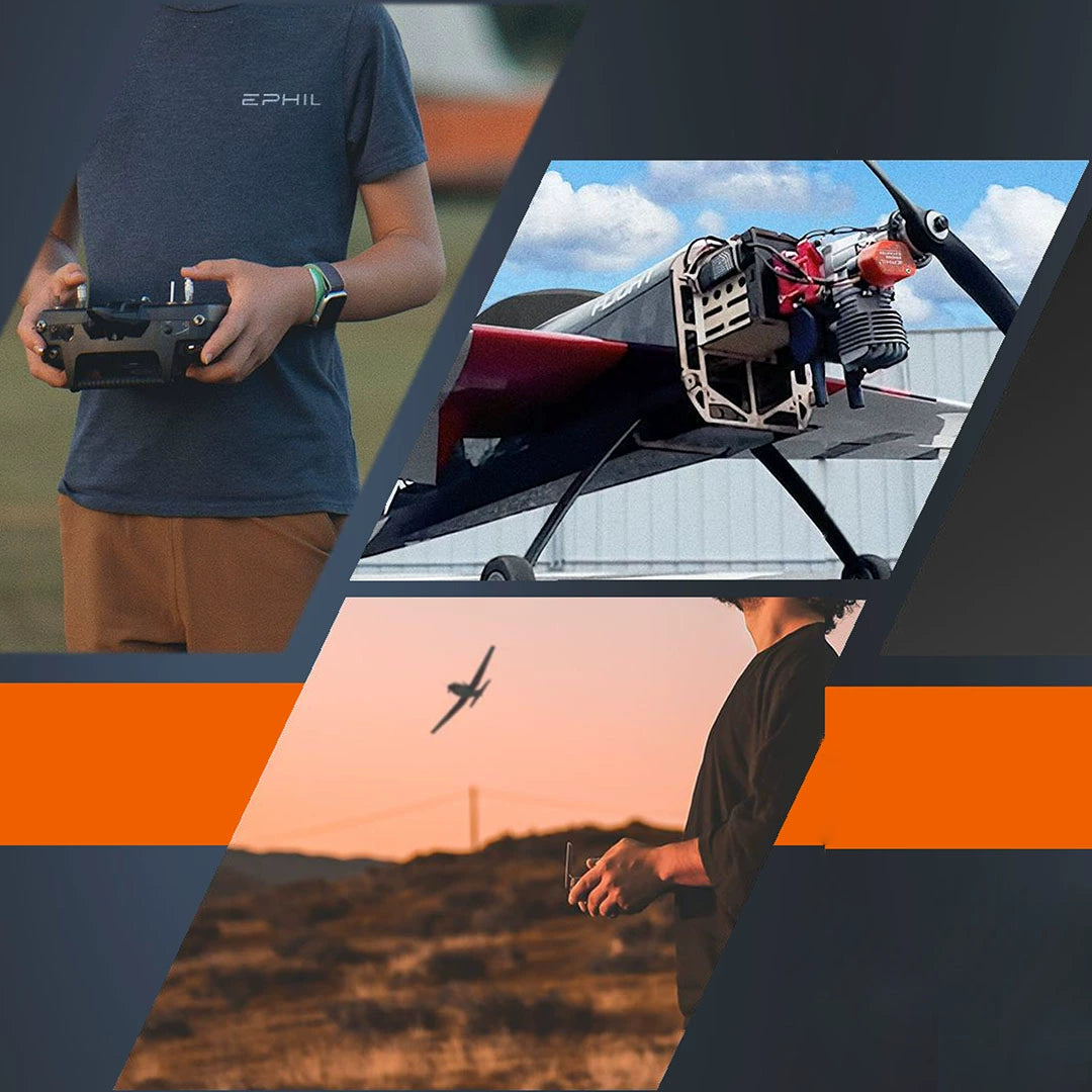 EPHIL 123cc-T PRO Rc Fixed-wing Aircraft with Opposing Twin-cylinder Two-stroke Gasoline Engine