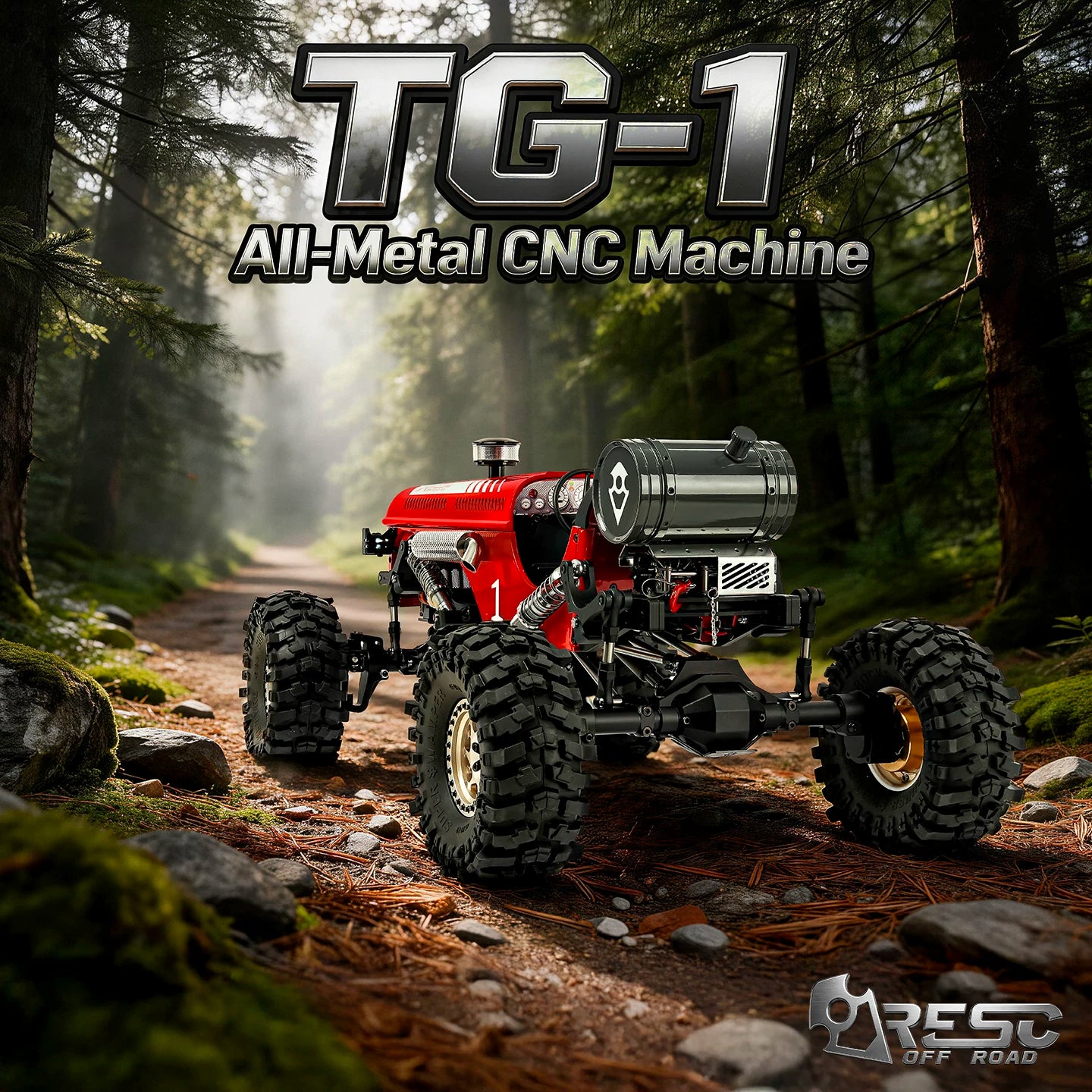 ARESC TG1 1/10 All Metal RC CAR Red Coated RTR