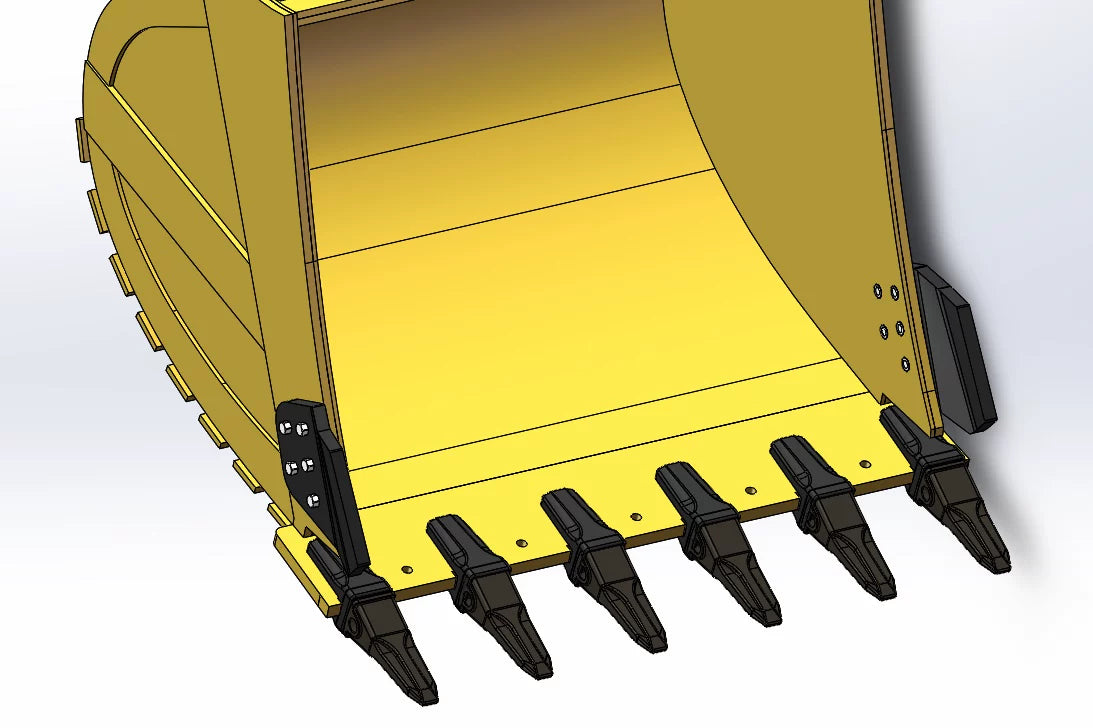 1/14 CUT RC Hydraulic Excavator Model Stainless Steel Digging Bucket Teeth Dc05 10PCS