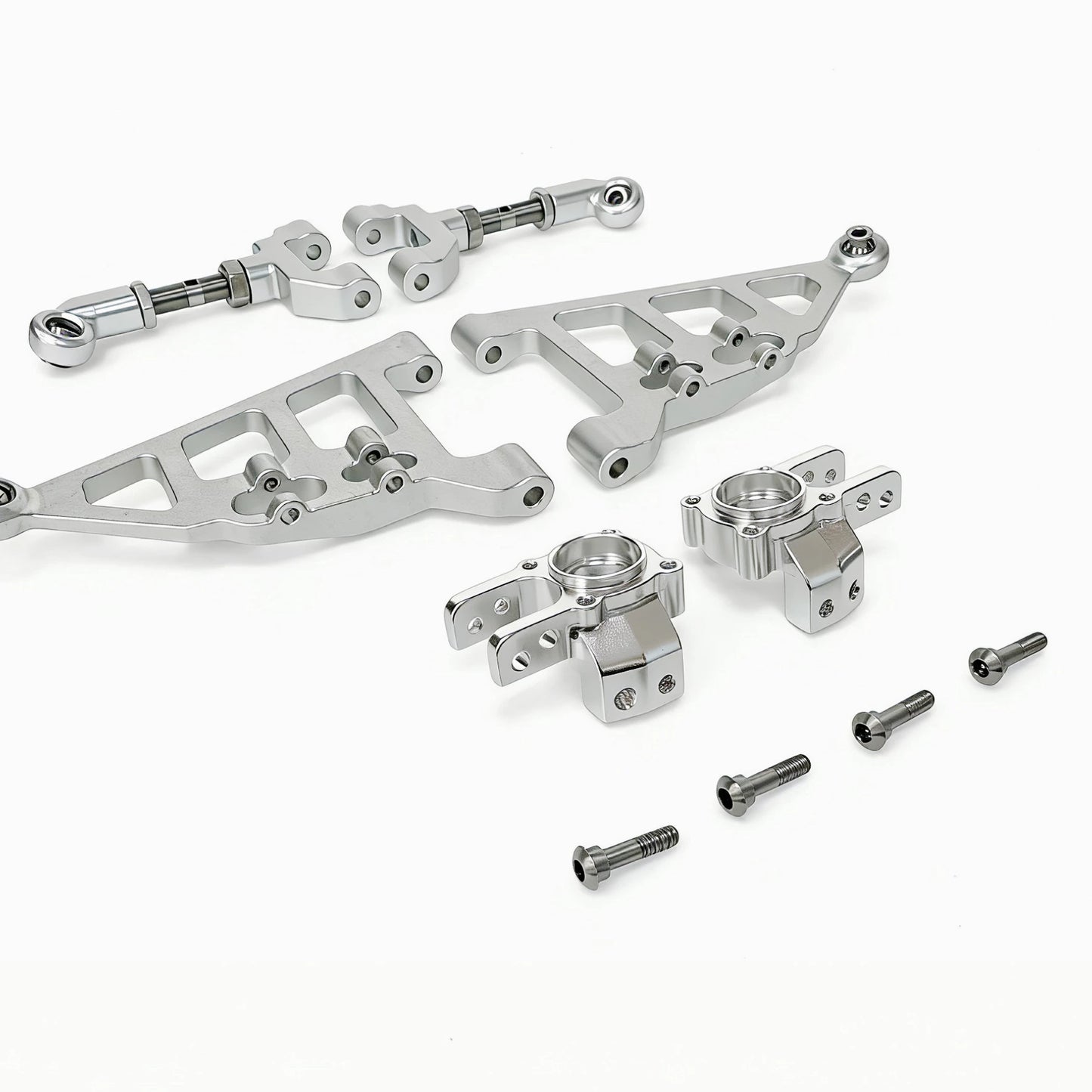 Traction Hobby KM RAM 1500 1/8 4wd Rc Car Op Parts Metal Swing Arm Steering Cup Tie Rod Full Set