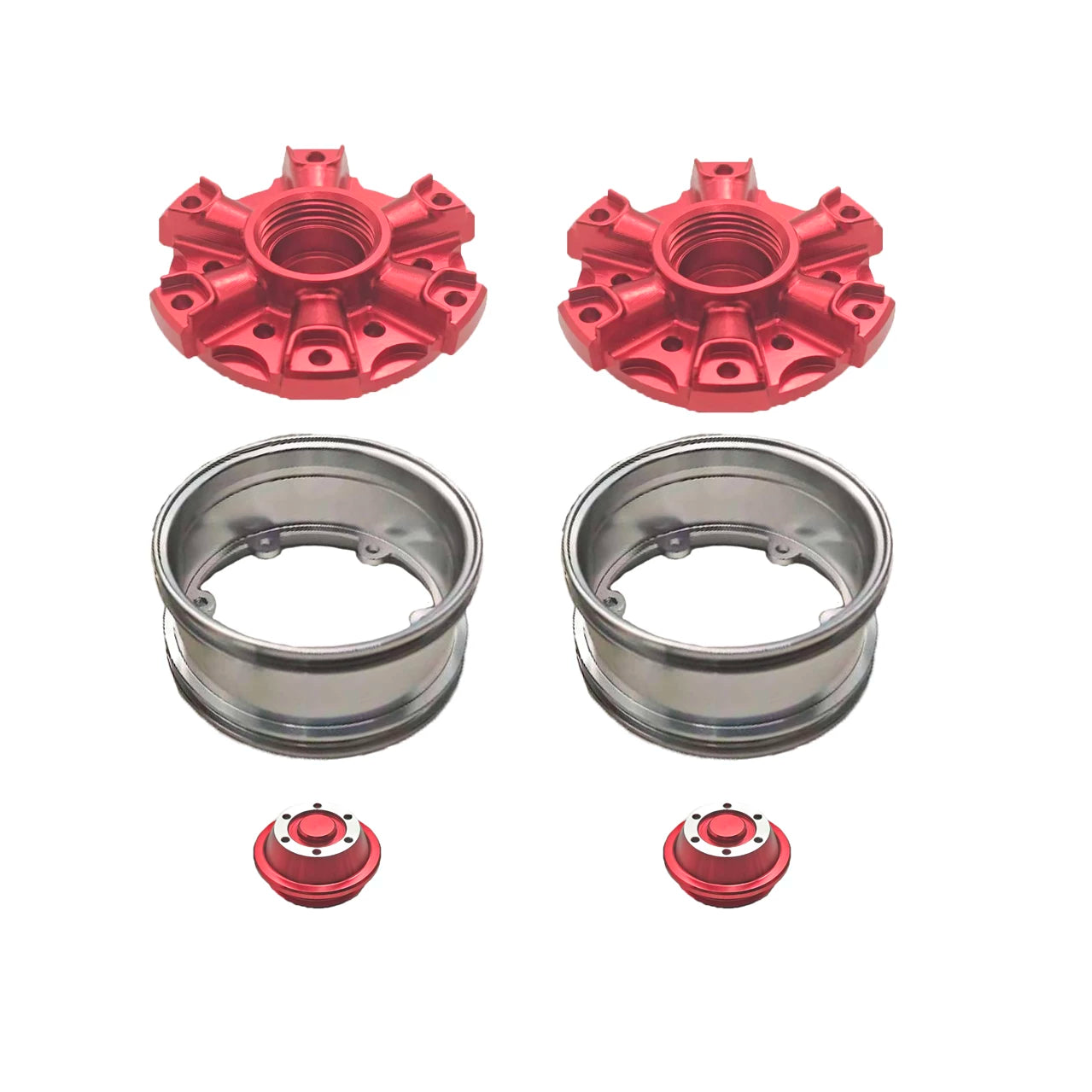 JDMODEL JDM-220 JDM-221 1:14 RC Truck Metal Banner Front and Rear Wheel Hub 1 Pair