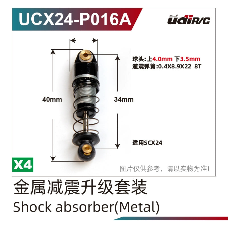 UDIRC UCX1801 1/18 Rc Car Shock Absorber Drive Shaft Front  Rear Axle Parts