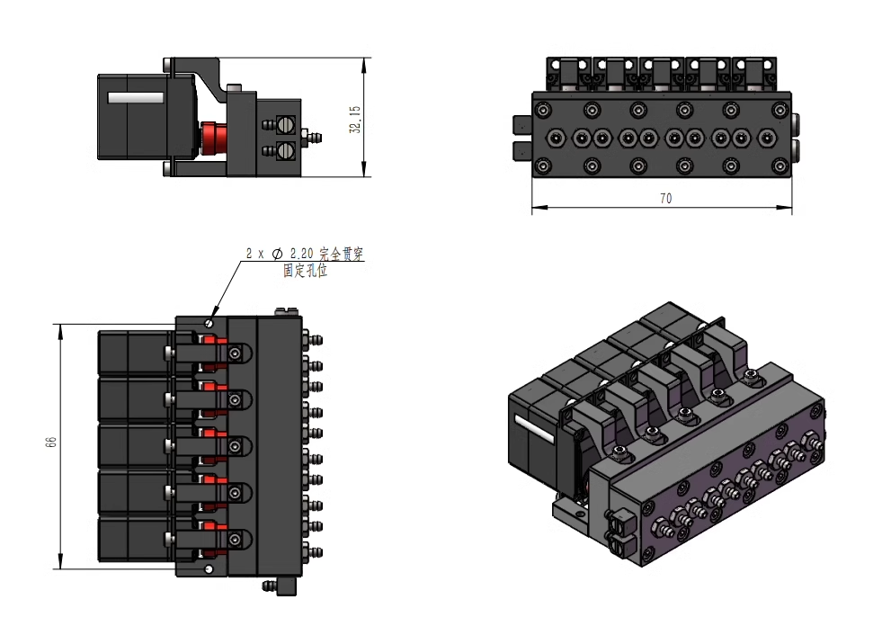 CUT MODEL CUT-9G-FA 1/14 Hydraulic Model Directional Valve with Medium Return Function
