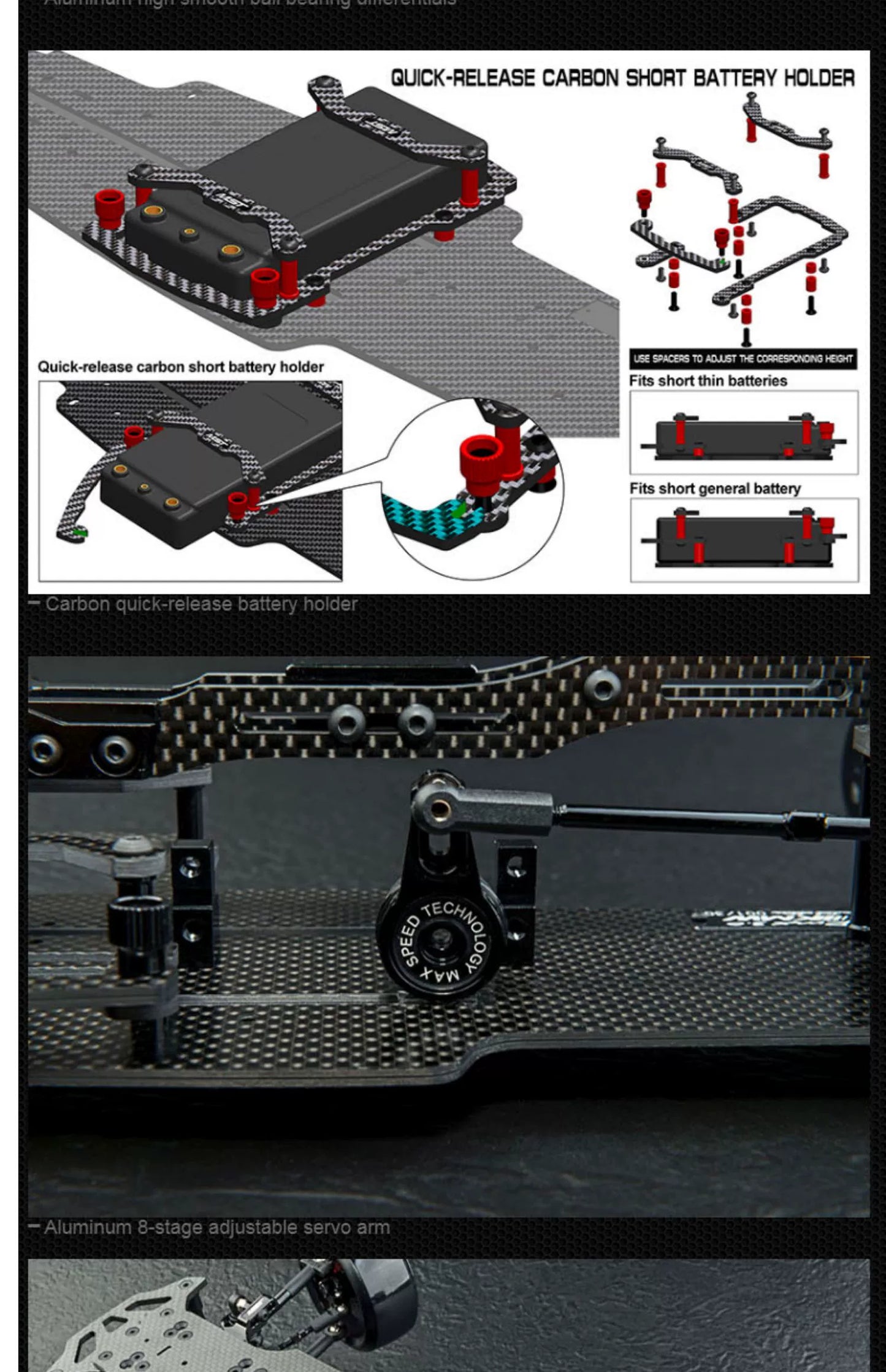 MST RMX3.0 KMW 1/10 Full OP RRX RC DRIFT CAR Frame 532195BK