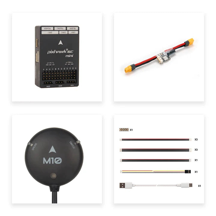 Holybro Pixhawk 6C Mini Flight Control PM02 V3 PM06 Power Module M9N M10 GPS Kit