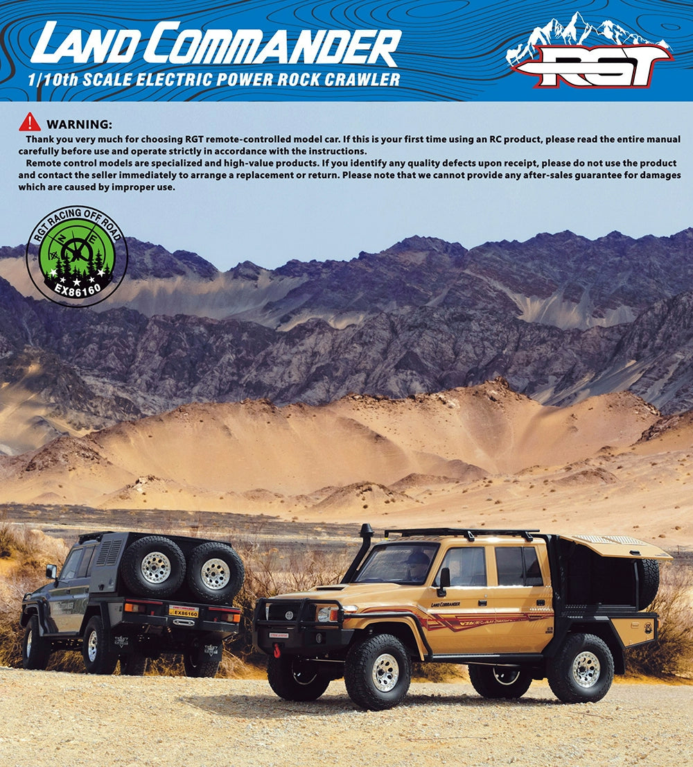 RGT EX86160 LC79 Commander 1/10 RC CAR RTR