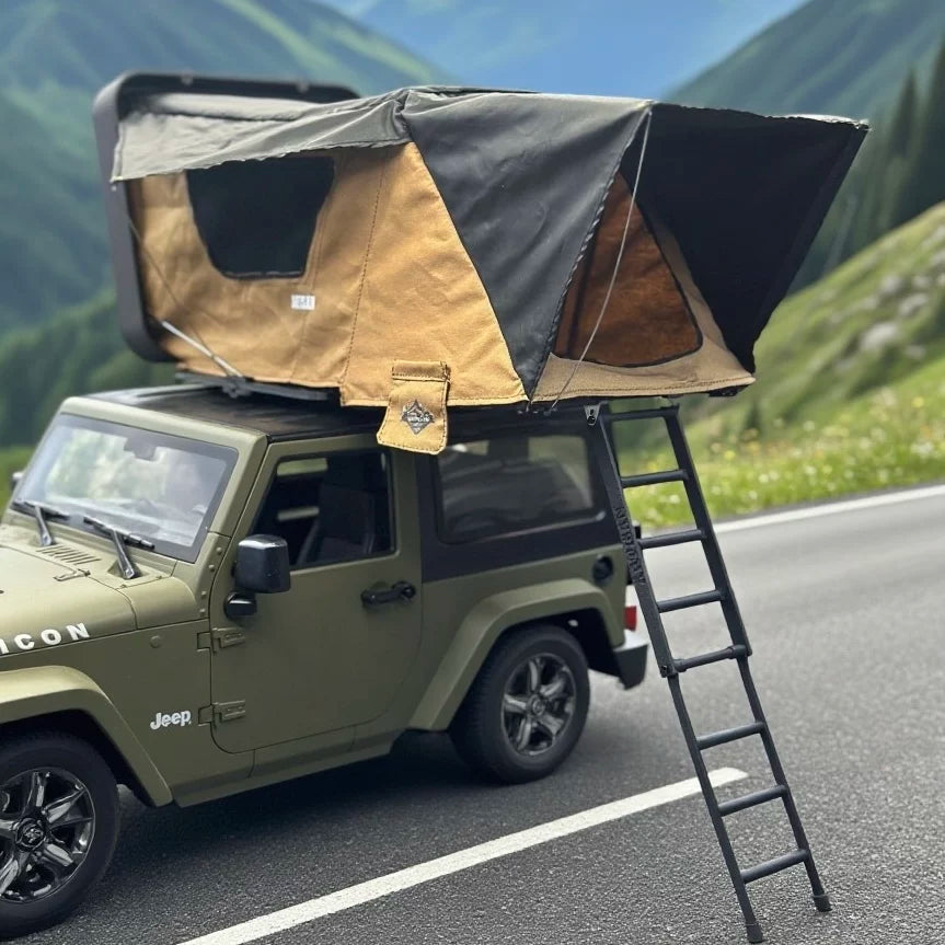 1/10 RC CAR Universal Foldable Luggage Rack Camping Tent Plastic Model